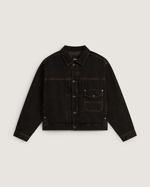 Vans Black Denim Trucker Jacket/Vintage Cocoa for men