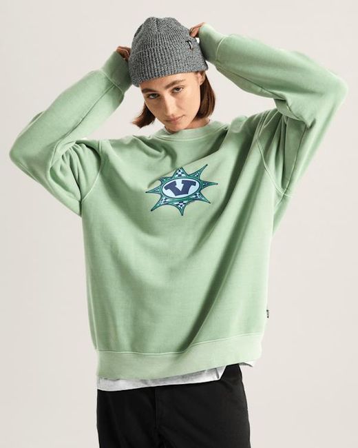 Vans Green Star Checker Sweatshirt for men