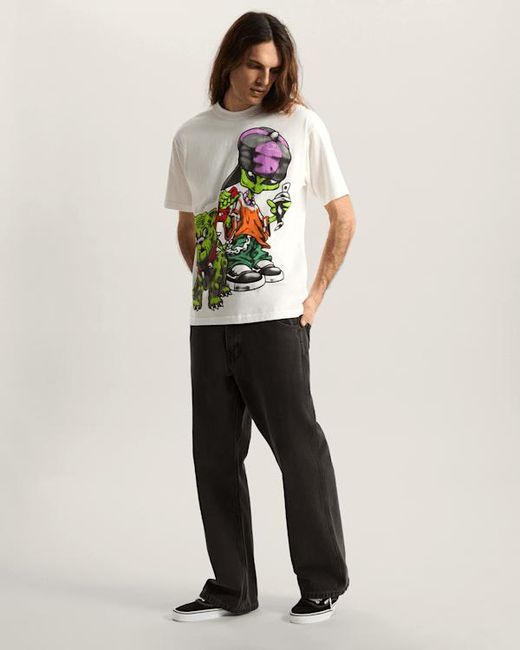 Vans White Wreckpack Alien Dog T-Shirt for men