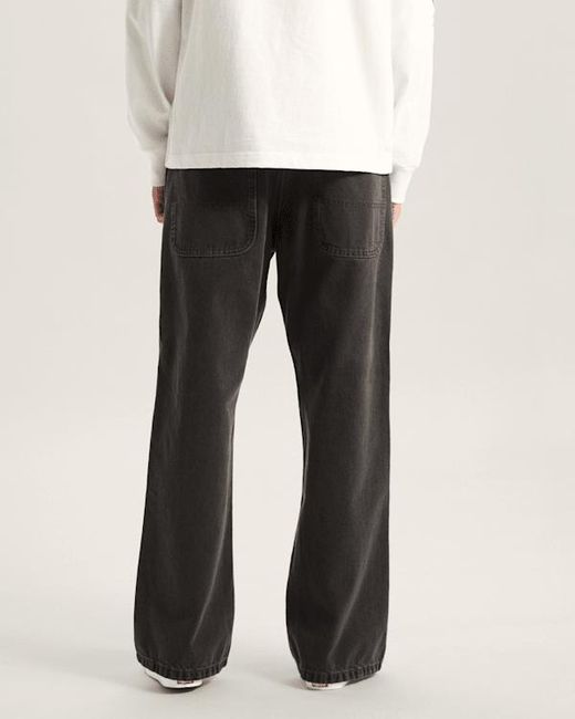 Vans Black Skate Loose Bootcut Denim Trousers for men