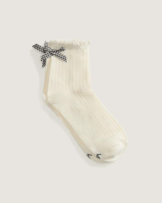Vans Natural Bow Back Crew Socks (1 Pair) Size: L (8.5-12​ for men