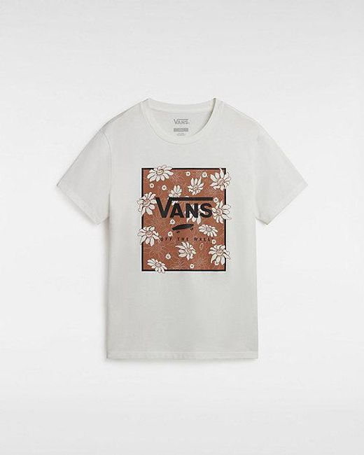 Vans White Tropic Fill Floral Boyfriend Fit T-shirt