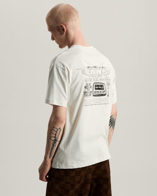 Vans Natural Hotline Radio Ss Tee Marshmallow for men