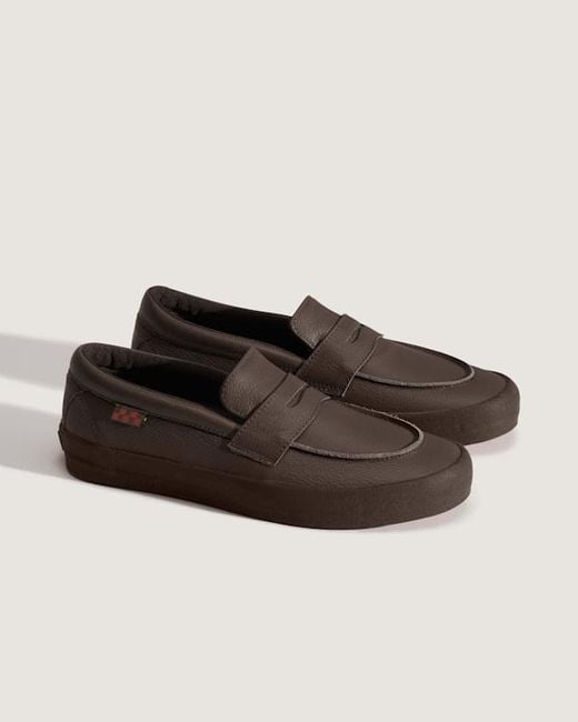 Vans Brown Skate Loafer Shoes for men