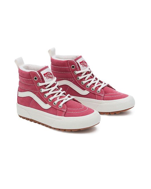 Vans Youth Sk8-hi Mte-1 Shoes in Pink | Lyst UK