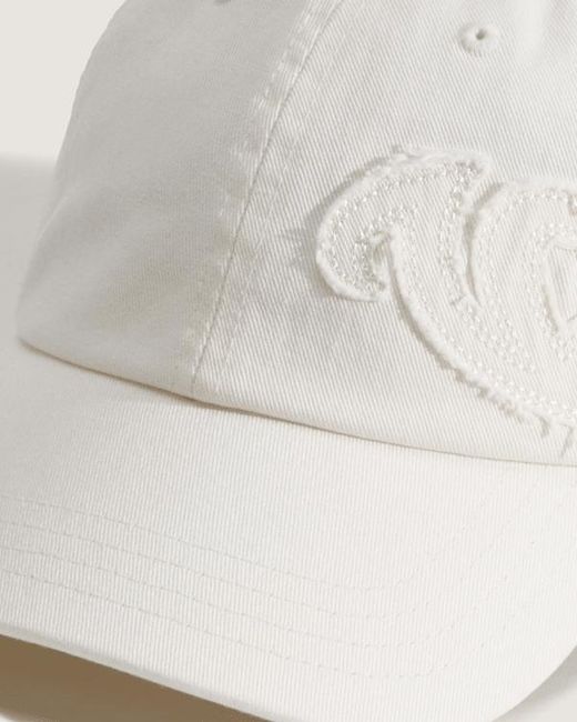 Vans White Wavy Curved Bill Jockey Hat for men