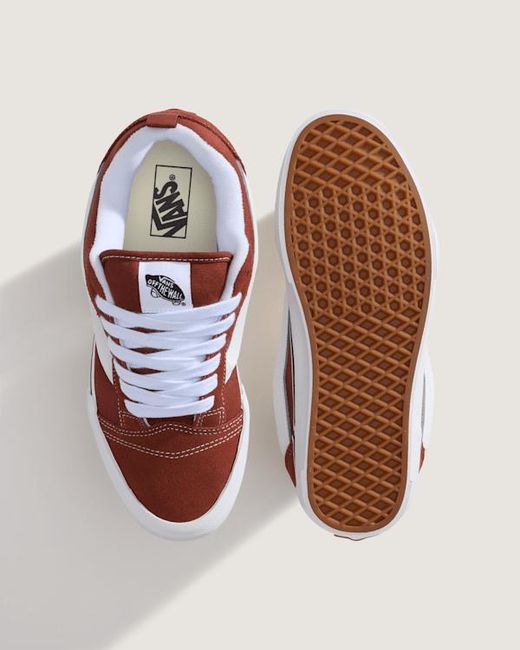 Vans Brown Knu Skool Shoes for men