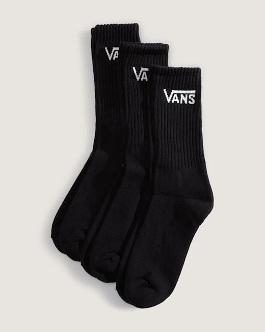 Calcetines Altos Classic (3 Pares) Hombre, Talla: L (42.5-47​ Vans de hombre de color Black
