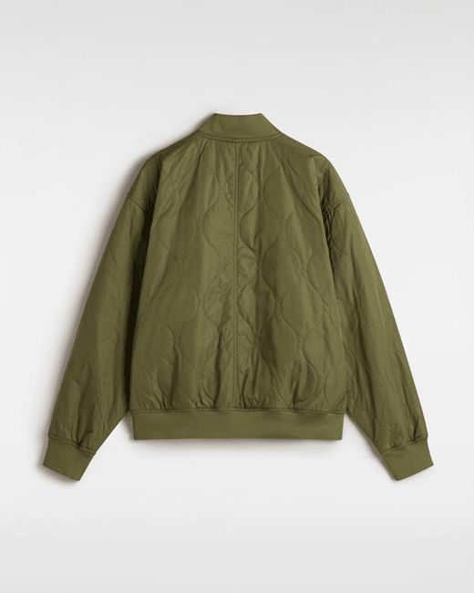 Vans Green Bennet Quilted Bomber Jacket