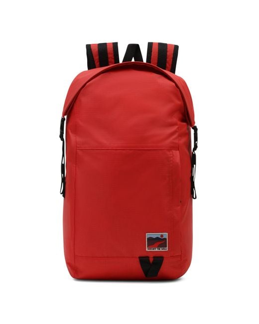 Vans Red Outdoor Club Rolltop Backpack for men