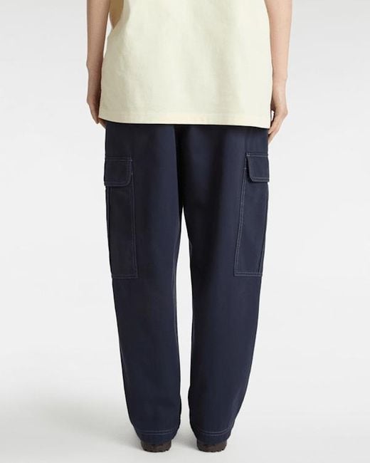 Pantalones De Lona Sidewalk, Mujer, Talla Vans de color Blue