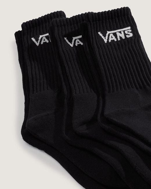 Calcetines Altos Classic (3 Pares) Hombre, Talla: L (42.5-47​ Vans de hombre de color Black