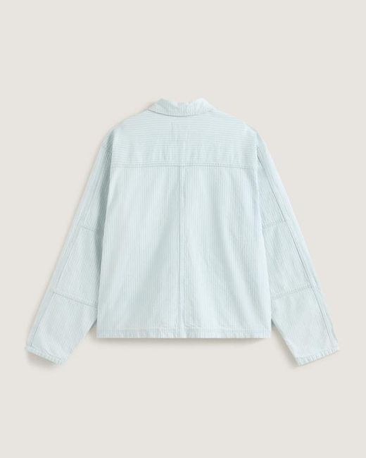 Vans Blue Umber Denim Stripe Jacket for men