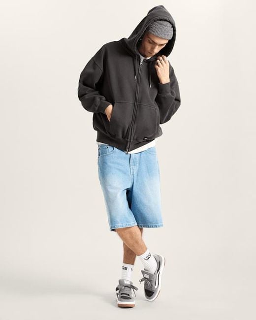 Sudadera Con Capucha Y Cremallera Premium, Hombre, Talla Vans de hombre de color Black