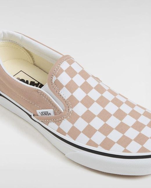 Vans Classic Slip-On Checkerboard Schuhe, Herren, Größe in White für Herren
