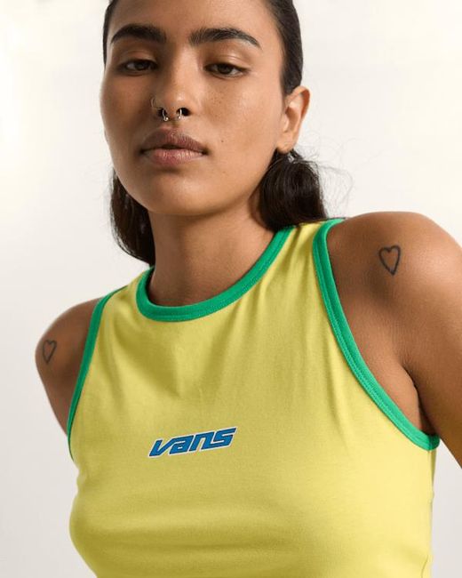 Vans Yellow Retro Speed Tank T-Shirt