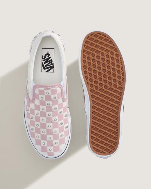 Vans White Classic Slip-On Shoes for men