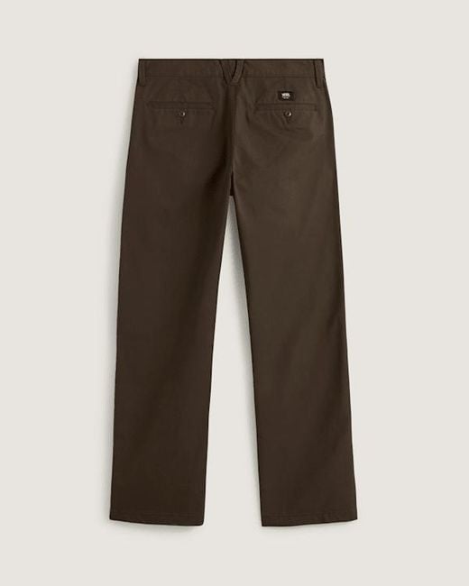 Vans Authentic Relaxed Chino Broek, Grootte in het Brown voor heren