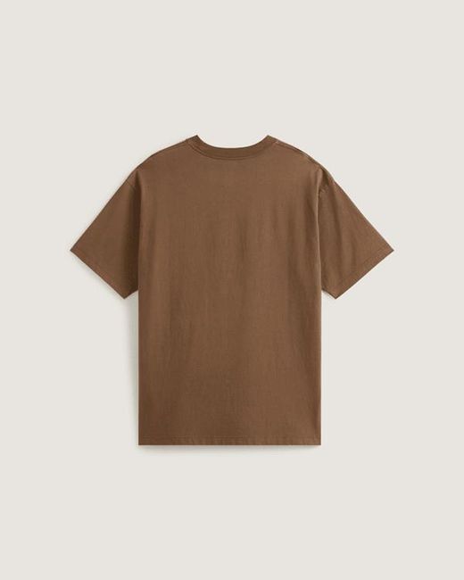 Vans Brown Commitment 4 Dummies Loose T-Shirt for men