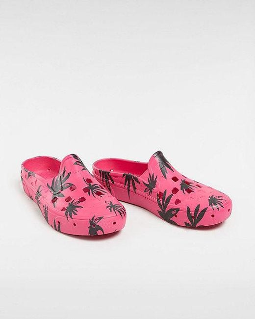 Vans Pink Slip-on Mule Trk Surf Essentials Shoes