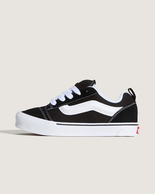 Vans Black Jugendliche Knu Skool Schuhe (8-14 Jahre) Größe