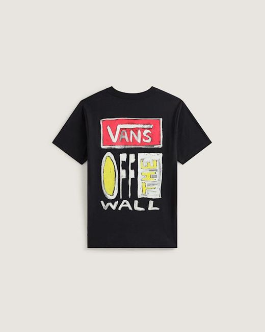 Vans Black Kids On Canvas T-Shirt (8-14 Years)