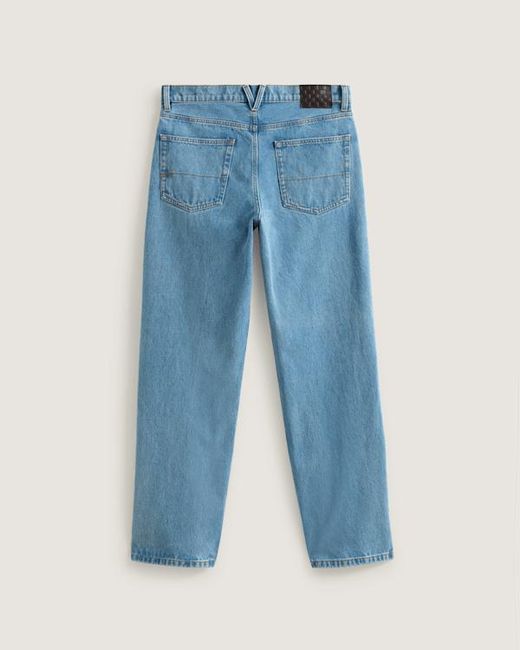 Vans Blue Check-5 Loose Denim Trousers for men