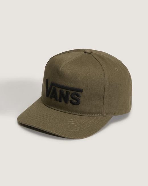 Gorra Con Cierre Ajustable Trasero Y Logotipo Drop V, Hombre, Talla Vans de hombre de color Green