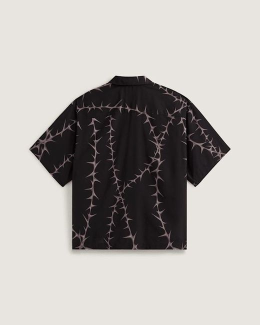 Vans Black Van Doren Printed Camp T-Shirt for men