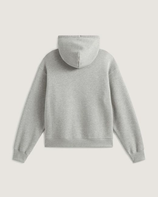 Vans Gray Stretch Logo Zip Pullover Hoodie for men