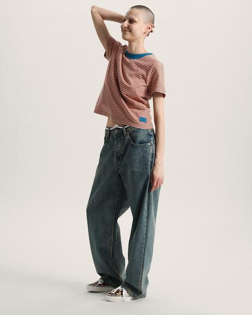 Vans Blue Salton Stripe T-Shirt