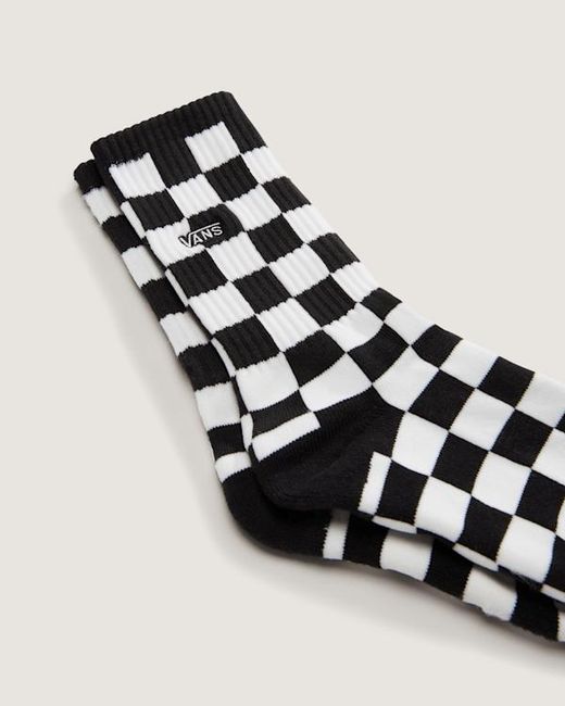 Vans White Kids Checkerboard Crew Socks (1 Pair) Size: Xs ​13-2.5​