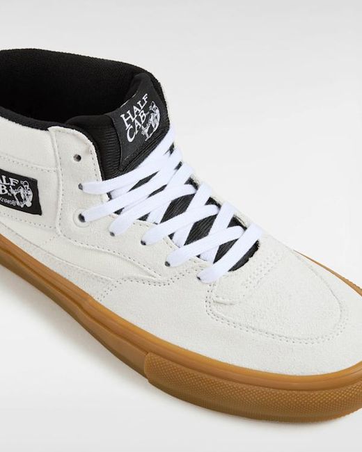 Vans White Skate Half Cab Shoes for men