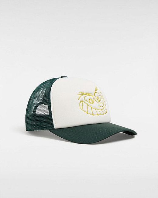 Vans Green Skate Smile Trucker Hat (Scarab)