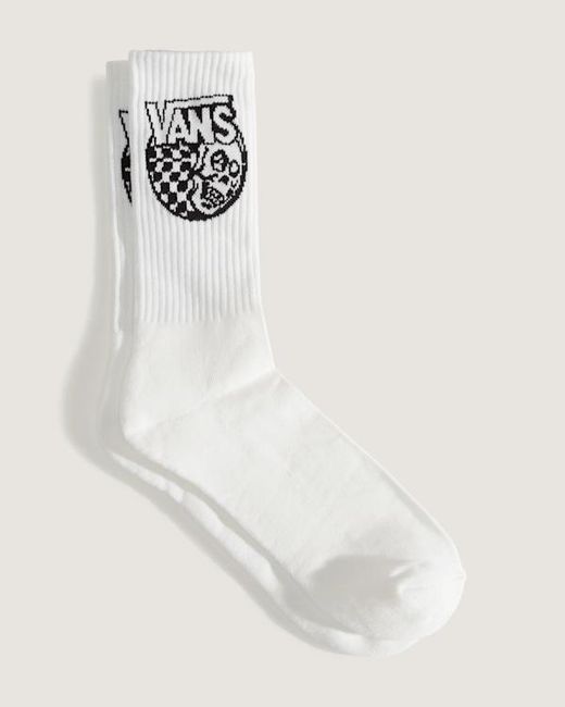Vans White Mayport Crew Socks (1 Pair) Size: M (5.5-8​ for men
