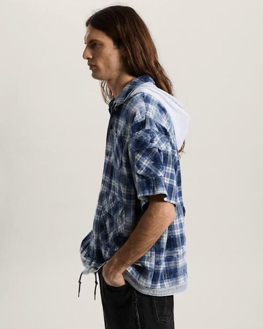 Vans Blue Otw X Tdc Double Layered Shacket Deep for men