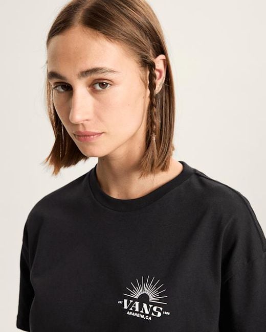 Vans Leopard Palm Tee, Vrouw, Grootte in het Black