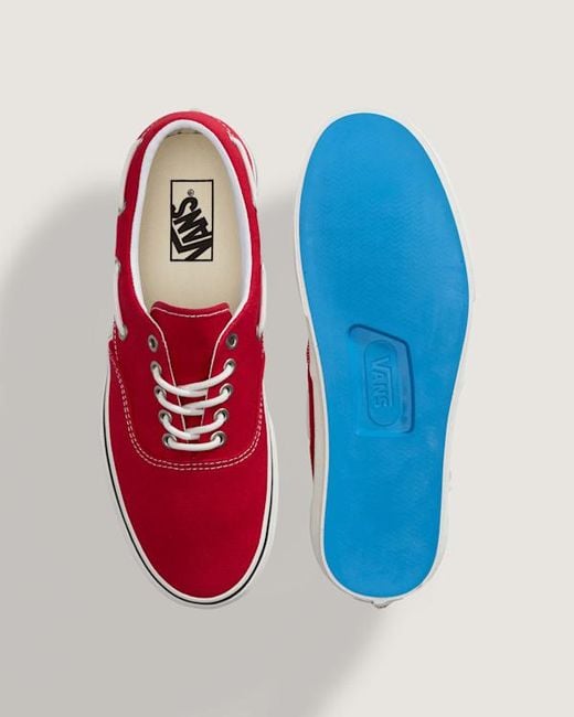 Vans Red Authentic Boat Shoes for men