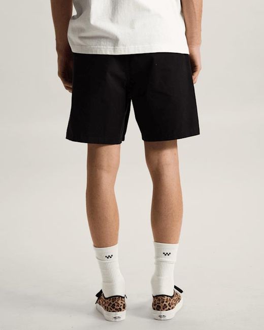 Vans Black Range Relaxed Elastic Shorts for men