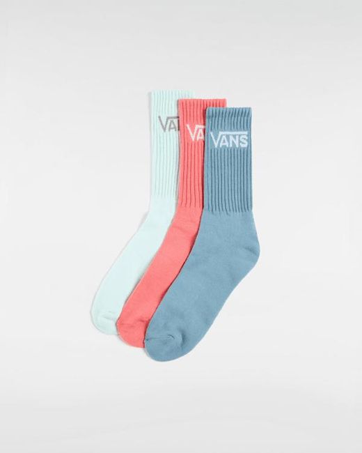Calcetines Altos Classic (3 Pares) Hombre, Talla Vans de color White