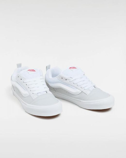 Vans White Knu Skool Shoes for men