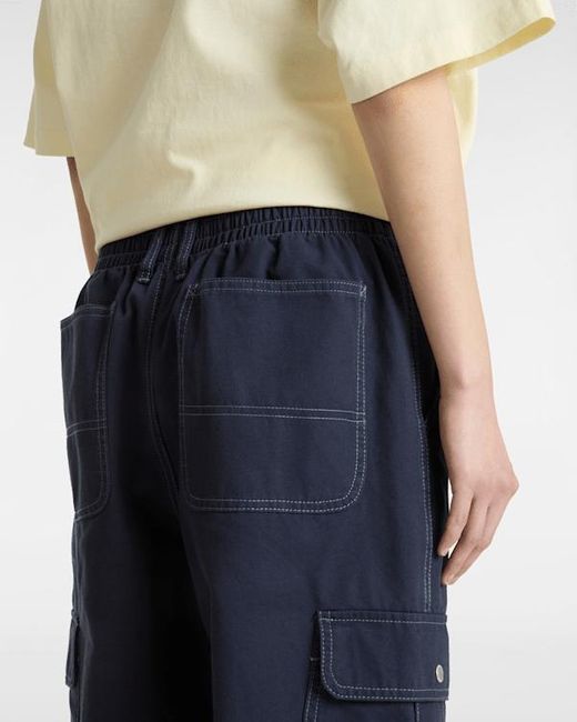 Pantalones De Lona Sidewalk, Mujer, Talla Vans de color Blue