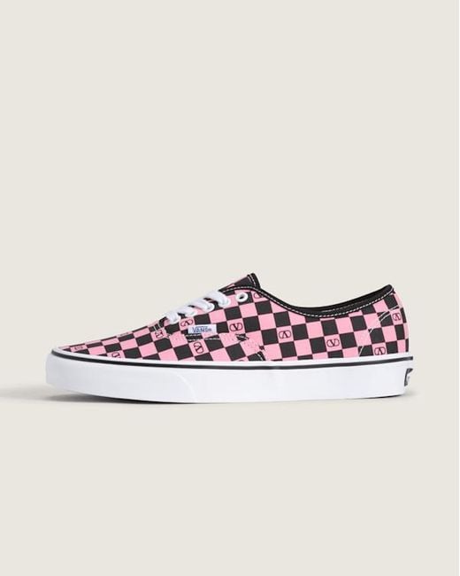 E Authentic Checkerboard, Uomo, Taglia di Vans in Pink da Uomo