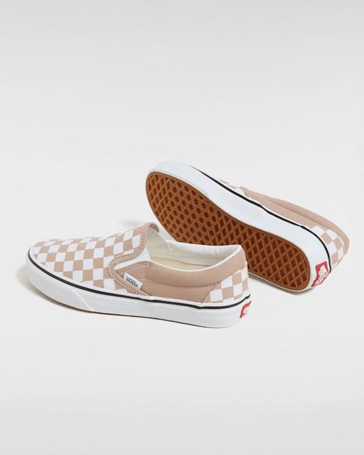 Vans Classic Slip-On Checkerboard Schuhe, Herren, Größe in White für Herren