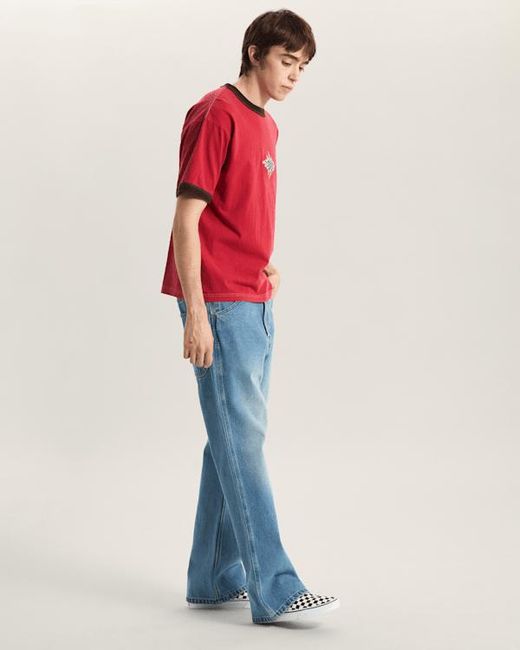 Vans Red Flame Face T-Shirt for men