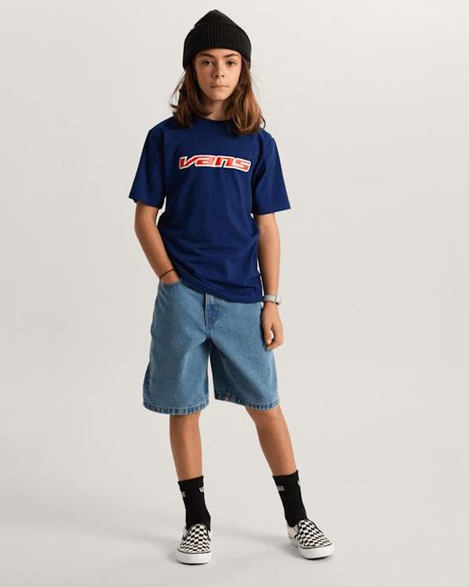 Vans Blue Kids Retro Speed T-Shirt (8-14 Years)