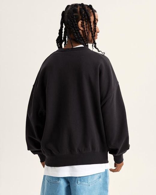 Vans Black Premium Logo Crew Sweatshirt for men