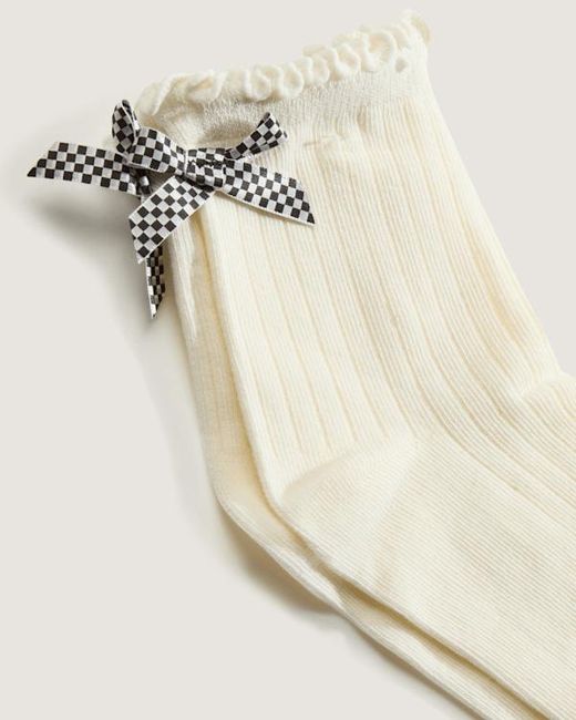 Vans Natural Bow Back Crew Socks (1 Pair) Size: L (8.5-12​ for men