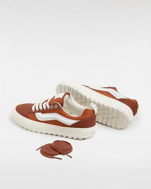 Vans Brown Premium Knu Skool Mte-1 Shoes for men