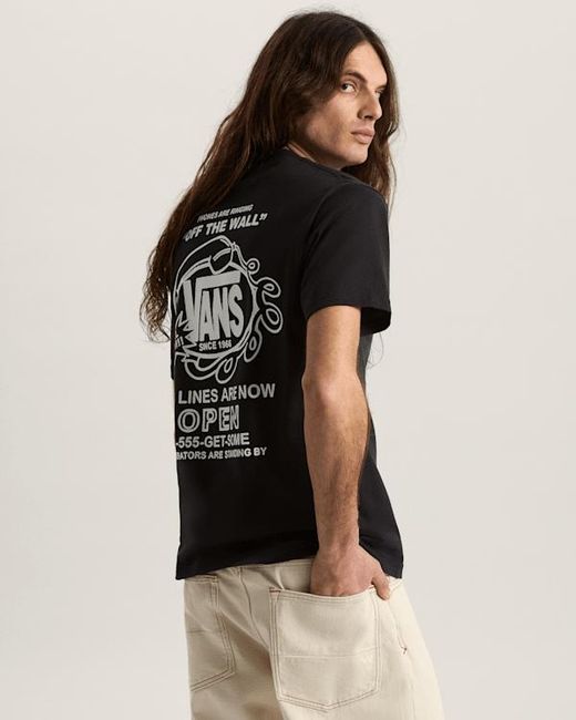 Vans Black Hot Lines T-Shirt for men